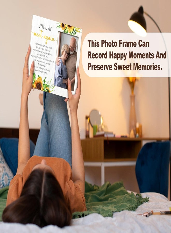 BXVRT Rustic Memorial Photo Frame, 8x10 Inch, Wooden, Sympathy Gifts for Loss of Loved One, Sunflower Themed Bereavement Frame - Image 5